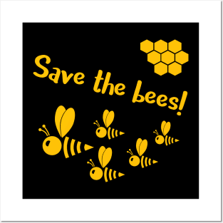 Save the bees! by Beebox Posters and Art